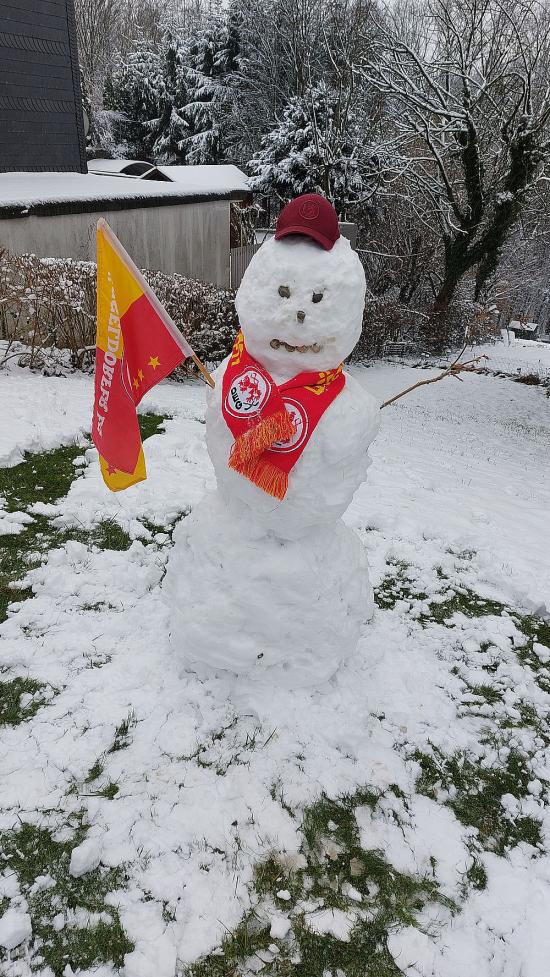 Schneemann macht glücklich