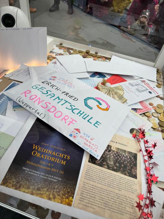 EFG ist wieder dabei und spendet 1900 € für das WDR2-Weihnachtswunder 2024 