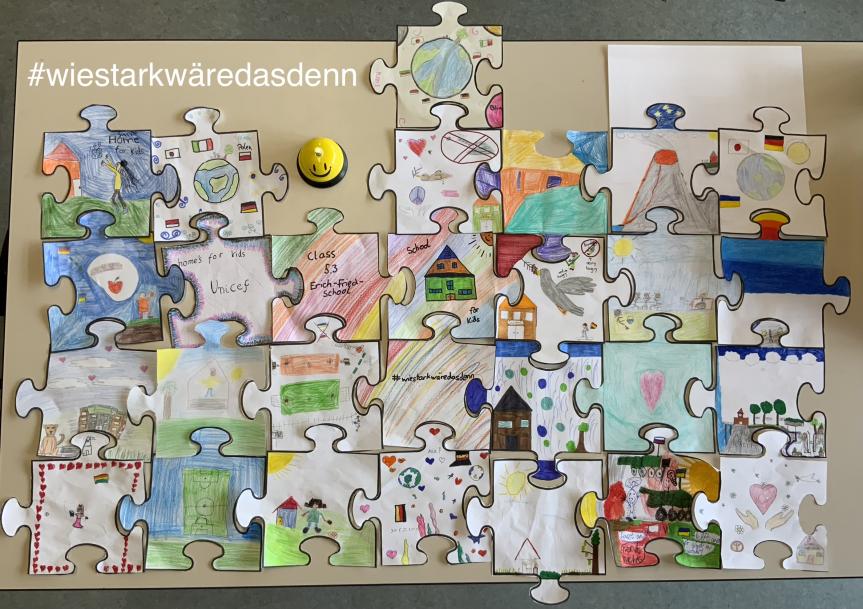 Wie stark wäre das denn, wenn die Welt für alle Kinder so schön und farbenfroh aussehen würde?