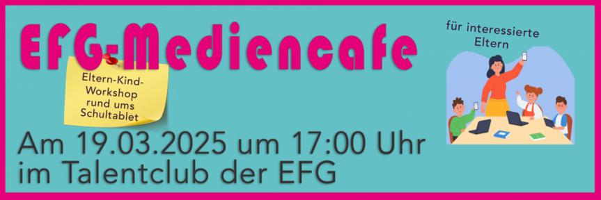 Gemeinsam für einen sicheren Umgang mit Medien: EFG-Eltern-Kind-Workshop rund ums Schultablet