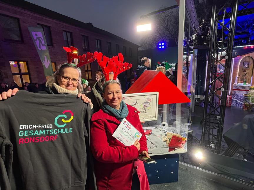 WDR2 Weihnachtswunder: Die EFG spendet 1.950 €