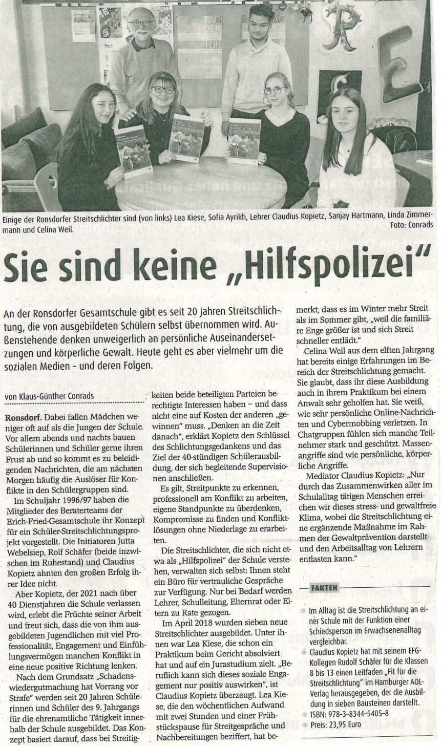 20 Jahr Streitschlichtung