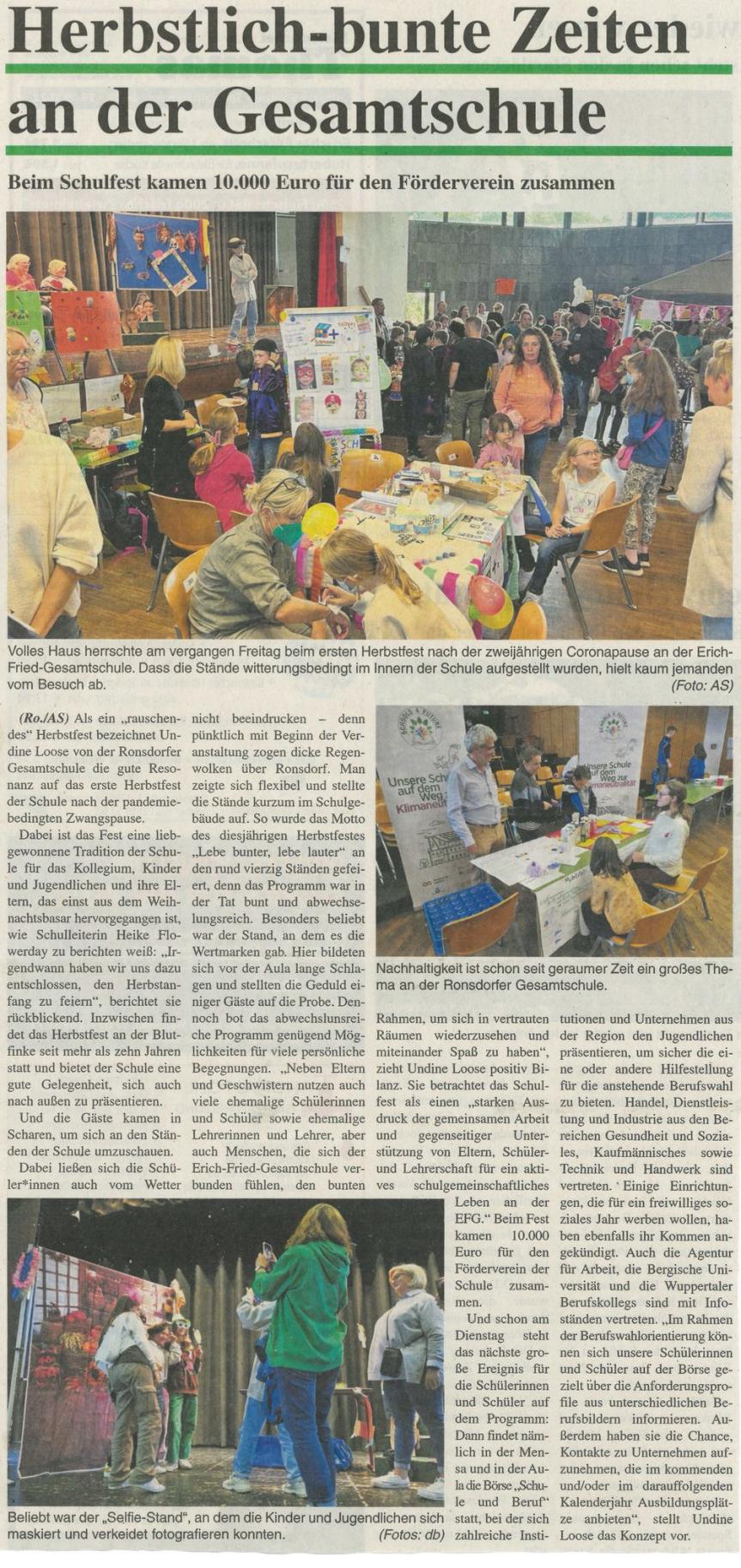 Herbstfest 2022 Sonntagsblatt