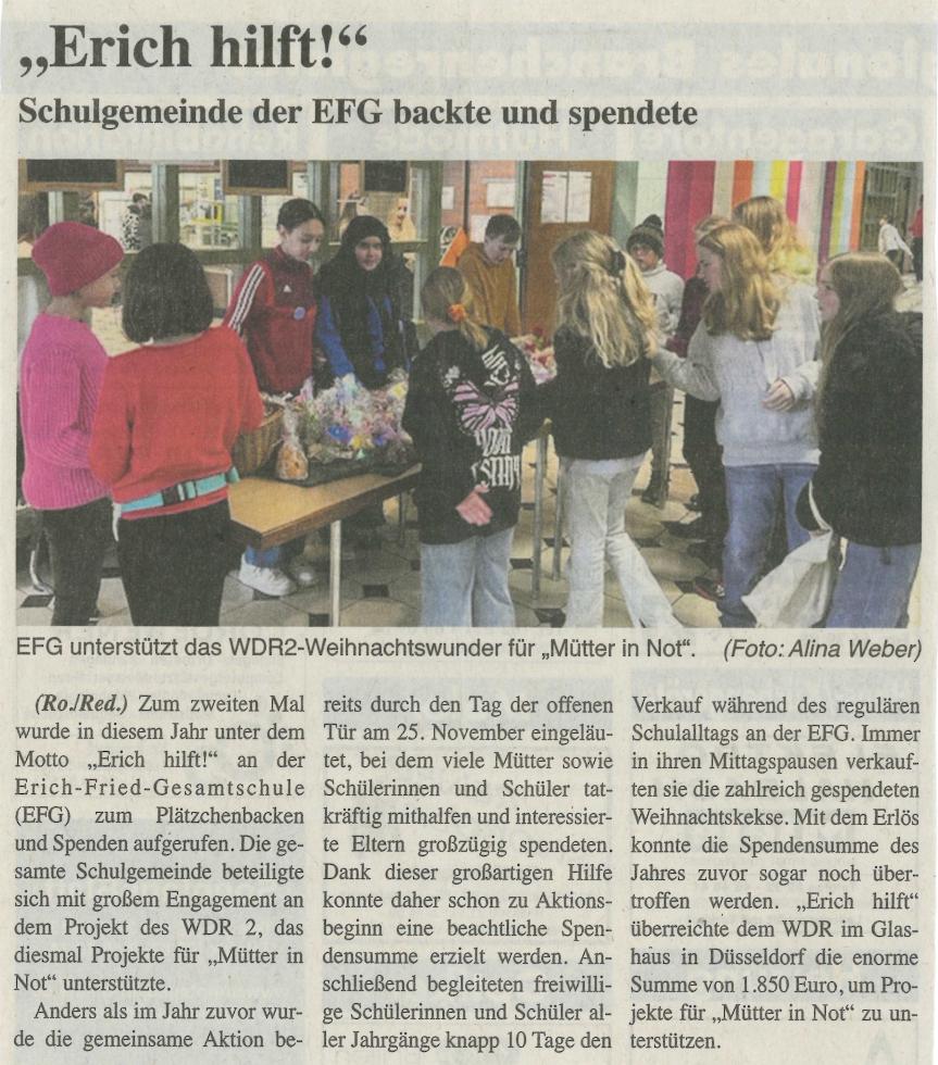 "Erich hilft" - WDR Weihnachtswunder 2023