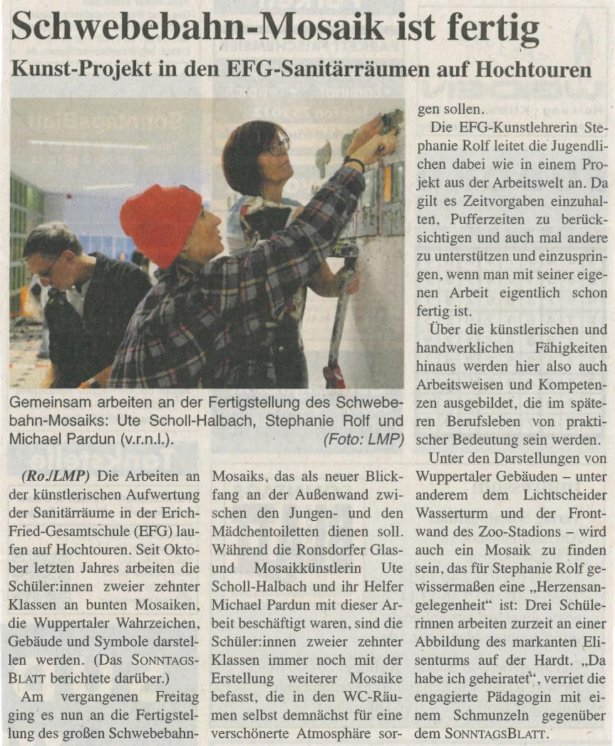 Aus grau wird wow: Glasmosaik-Projekt 10. Jg. 2026